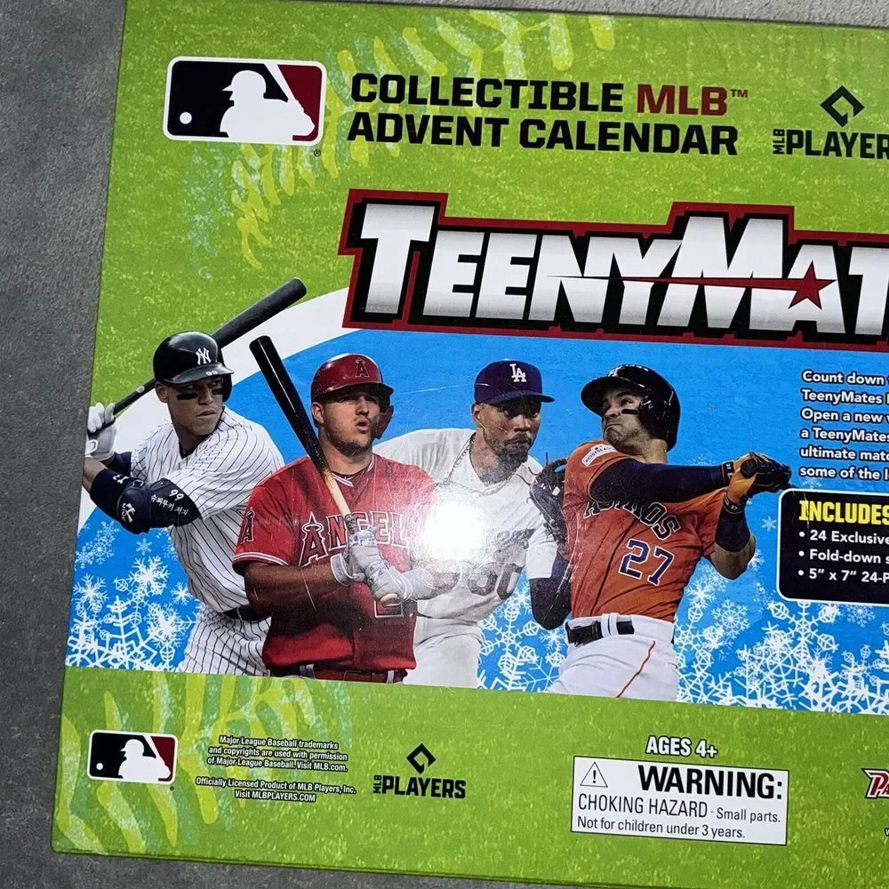NEW 2024 TeenyMates Collectible MLB Advent Calendar 24‎ Figures Baseball Puzzle
